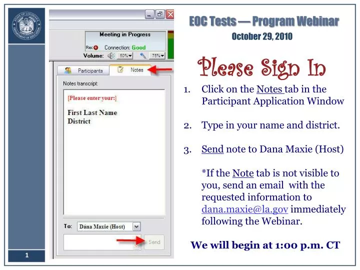 eoc tests program webinar