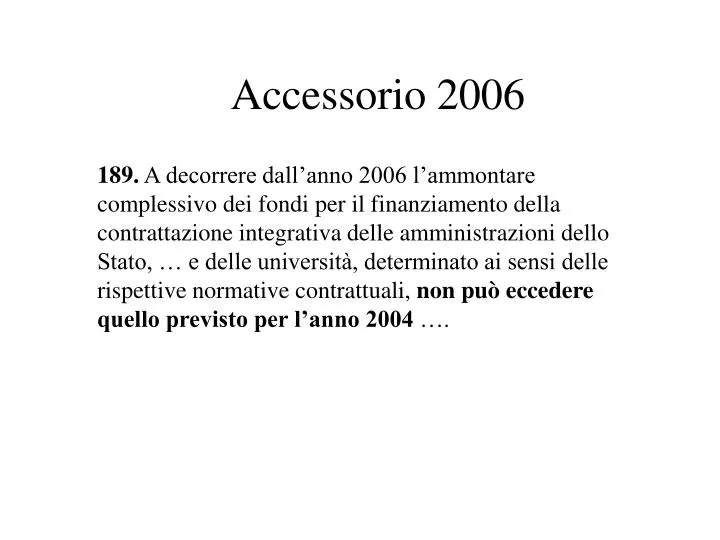 accessorio 2006