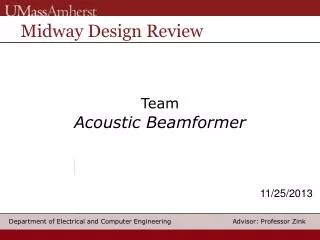 Team Acoustic Beamformer