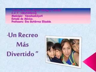 un recreo m s divertido