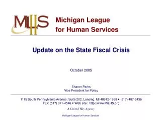 Michigan League for Human Services