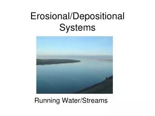 erosional depositional systems