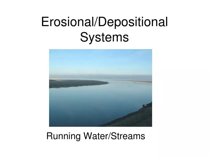 erosional depositional systems