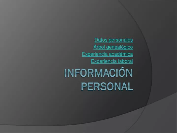 datos personales rbol geneal gico experiencia acad mica experiencia laboral