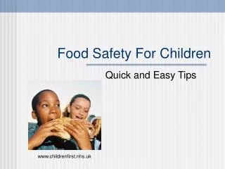 Food Safety For Children