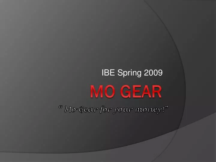 ibe spring 2009