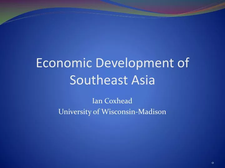 economic development of southeast asia