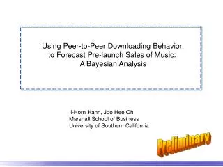 Using Peer-to-Peer Downloading Behavior to Forecast Pre-launch Sales of Music: