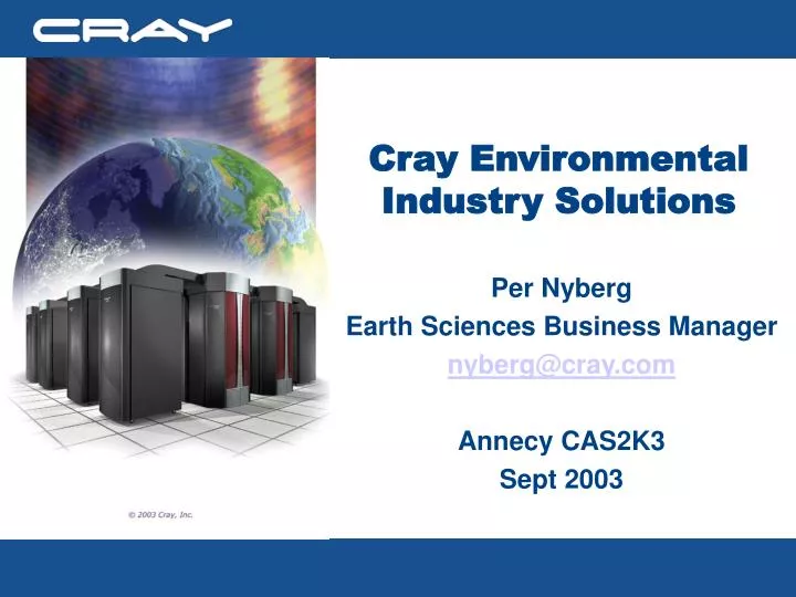 cray environmental industry solutions