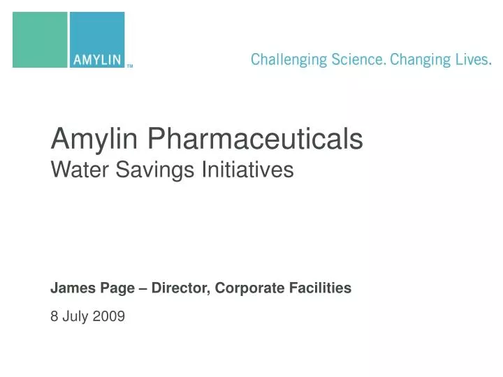 amylin pharmaceuticals water savings initiatives