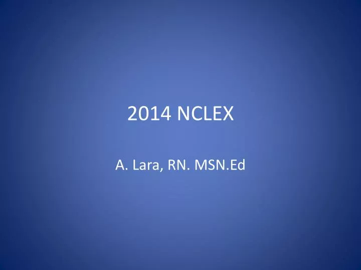 2014 nclex