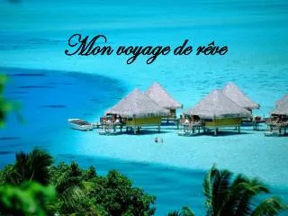 mon voyage de r ve