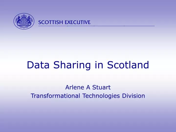 data sharing in scotland
