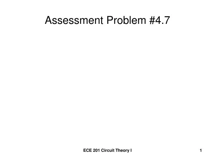 assessment problem 4 7