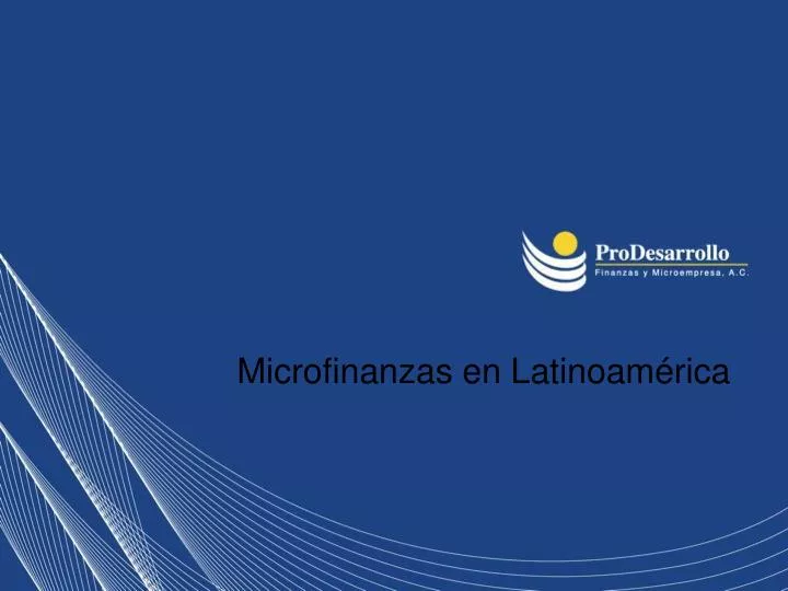 microfinanzas en latinoam rica