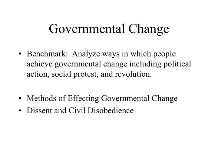 governmental change