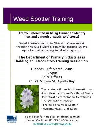 Weed Spotter Training