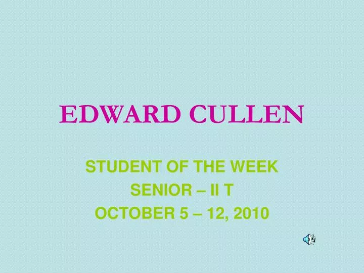 edward cullen