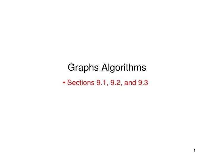 graphs algorithms
