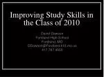 Boosting Senior Grades: Intervention Strategies in 2010 - slide 1