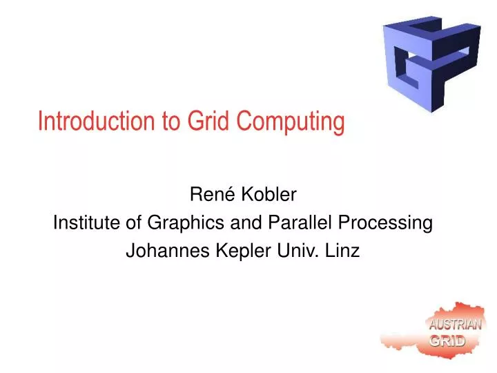 ren kobler institute of graphics and parallel processing johannes kepler univ linz