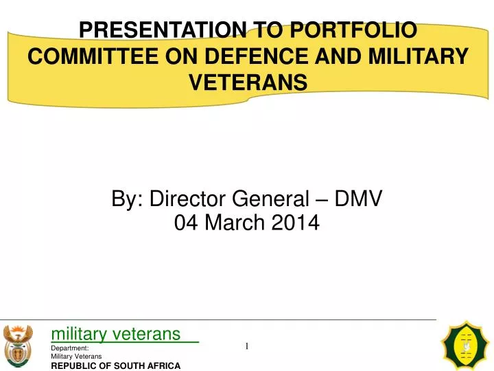 by director general dmv 04 march 2014