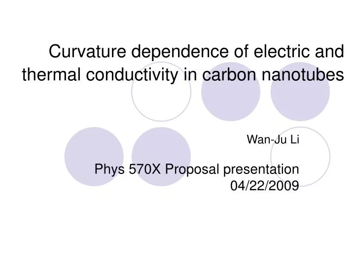 curvature dependence of electric and thermal conductivity in carbon nanotubes