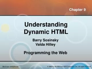 Understanding Dynamic HTML