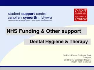 NHS Funding &amp; Other support