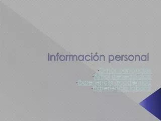 informaci n personal