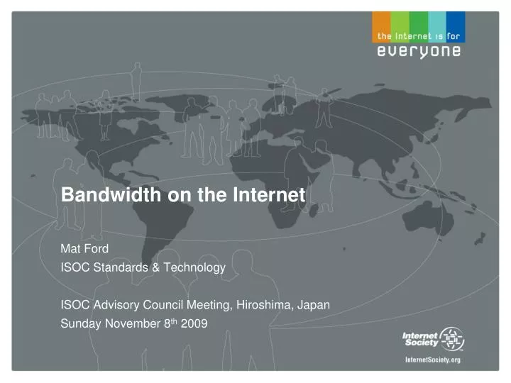 bandwidth on the internet