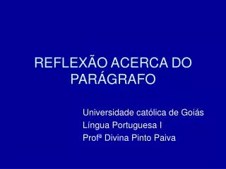reflex o acerca do par grafo