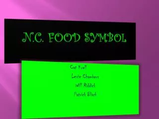 N.C. FOOD SYMBOL