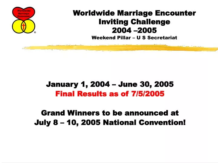 worldwide marriage encounter inviting challenge 2004 2005 weekend pillar u s secretariat