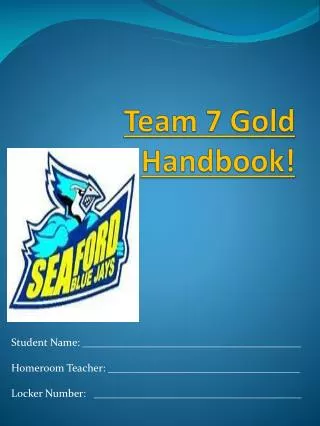 Team 7 Gold Handbook!