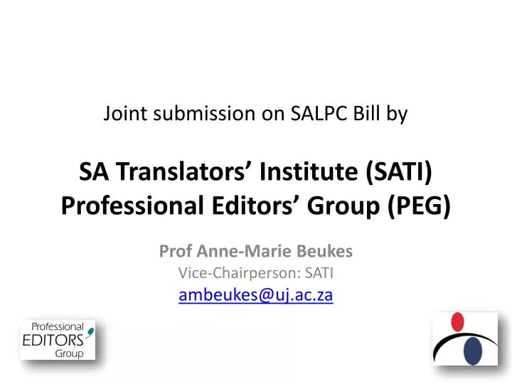 joint submission on salpc bill by sa translators institute sati professional editors group peg