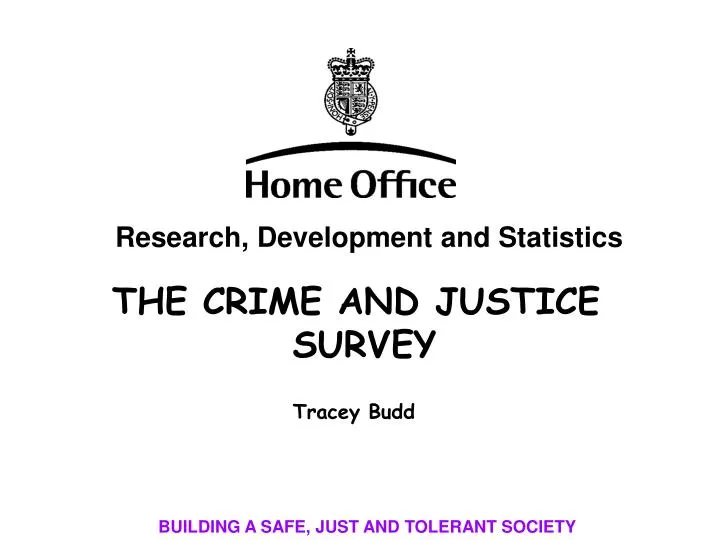 the crime and justice survey