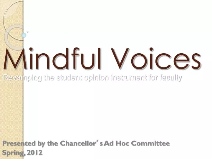 mindful voices