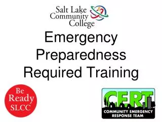 Emergency Preparedness Required Training