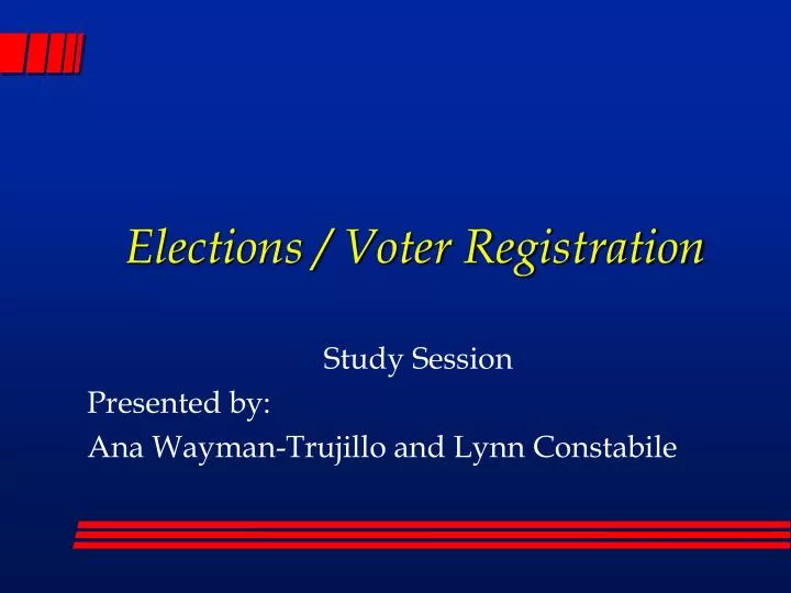 elections voter registration