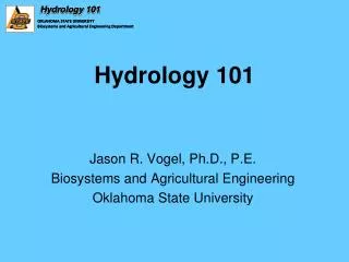 Hydrology 101