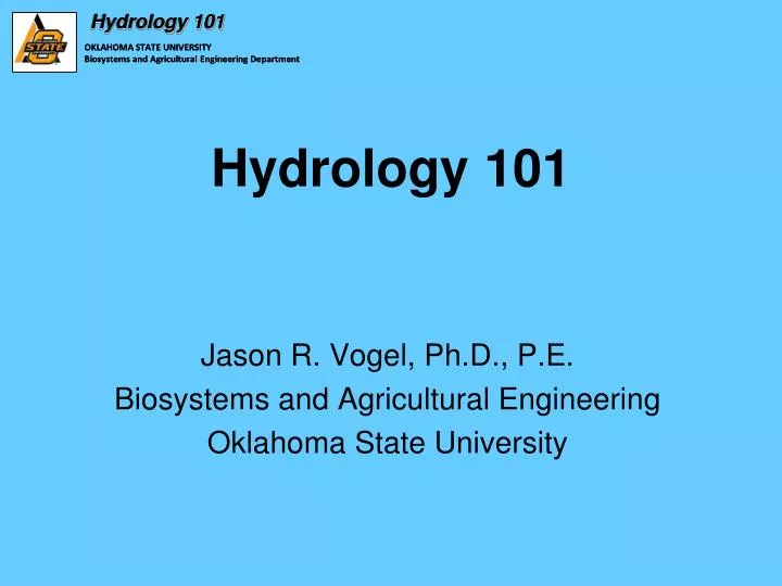 hydrology 101