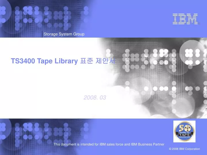 ts3400 tape library