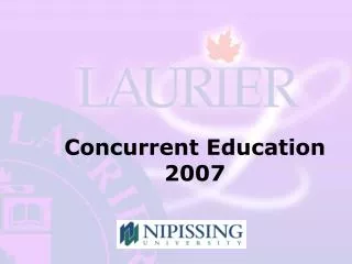 Concurrent Education 2007