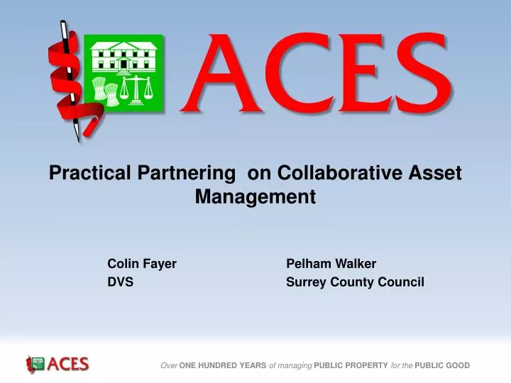 practical partnering on collaborative asset management