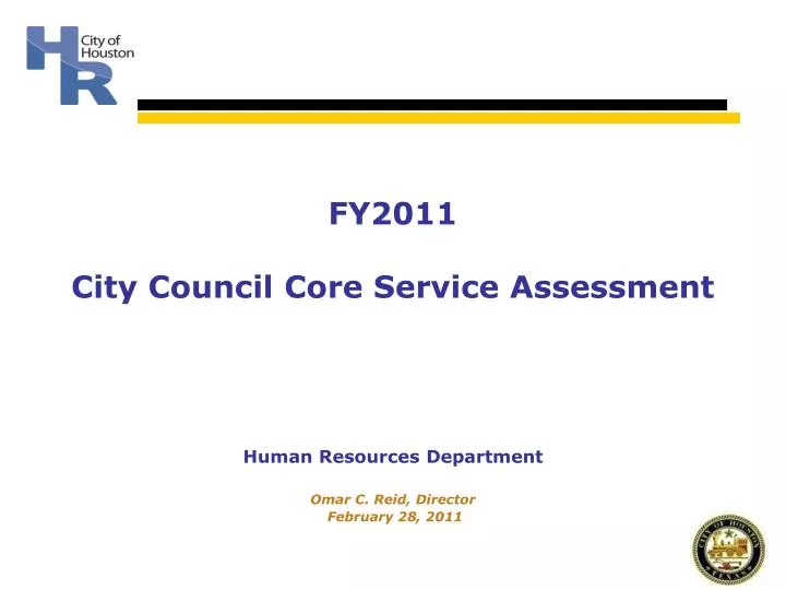 human resources department omar c reid director february 28 2011