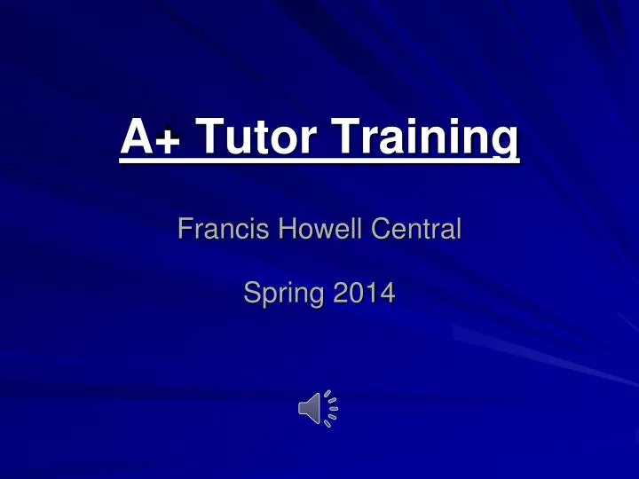 a tutor training francis howell central