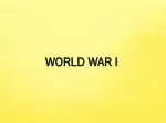 WORLD WAR I - slide 1