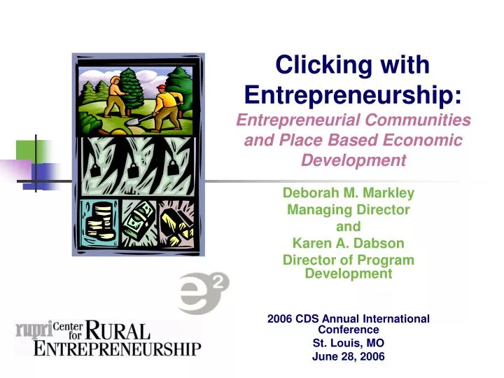 clicking with entrepreneurship entrepreneurial communities and place based economic development