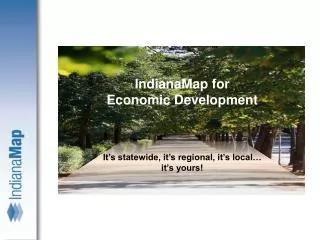 IndianaMap for Economic Development